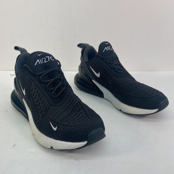 Nike Air Max 270 SE Summit Black Lace Up Athletic Running Shoes - Picture 3 of 10
